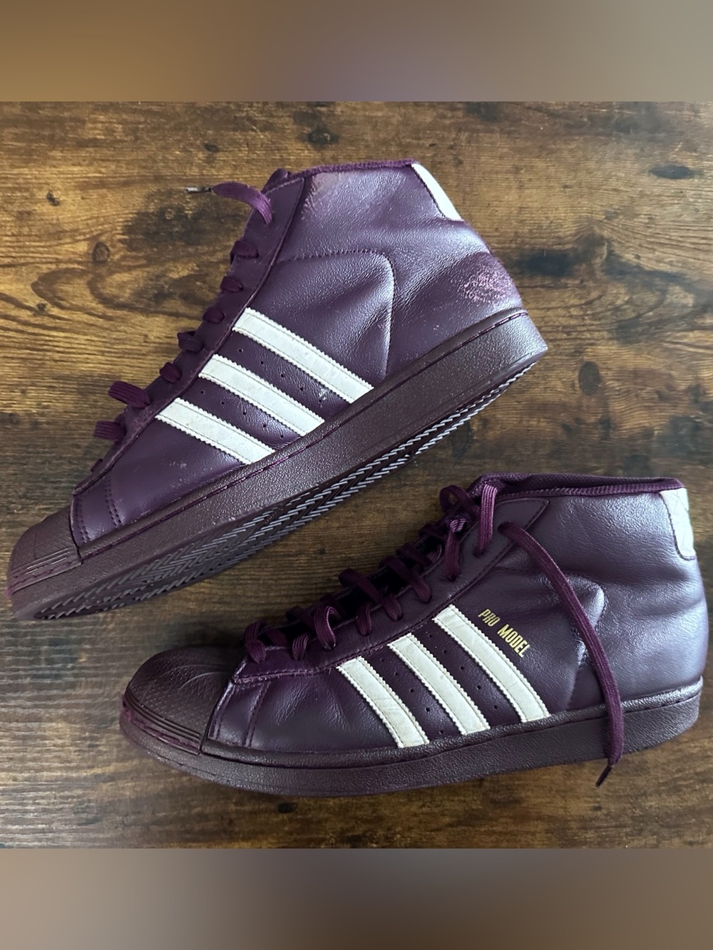 Adidas Pro Model High-Top Sneakers Streetwear Casual School Mens 12 Athletic
